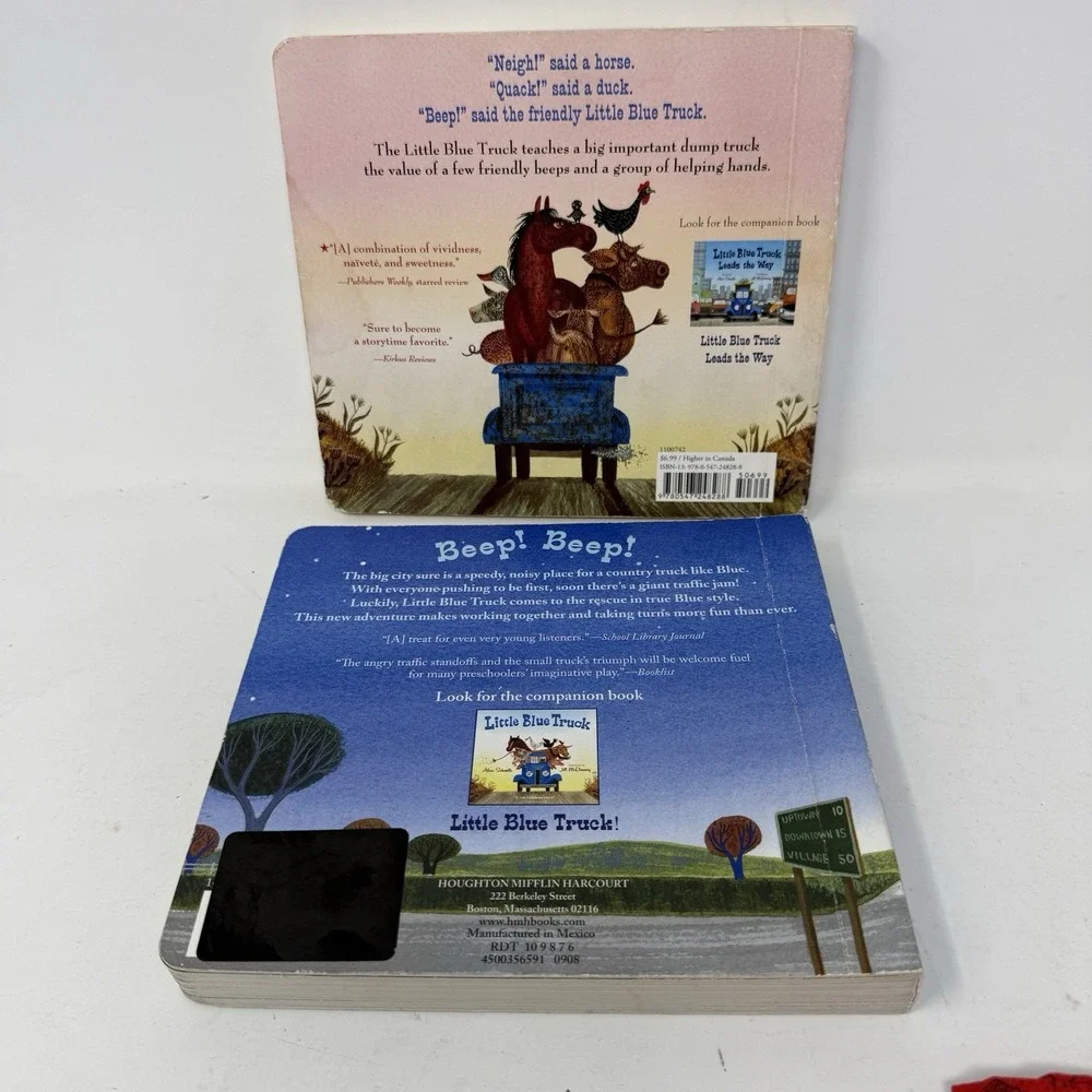 Little Blue Truck & Leads the Way board books - Board Book Lot Of 2